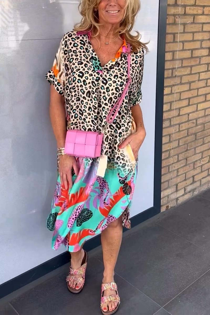 Meagan- Leopardenkleid