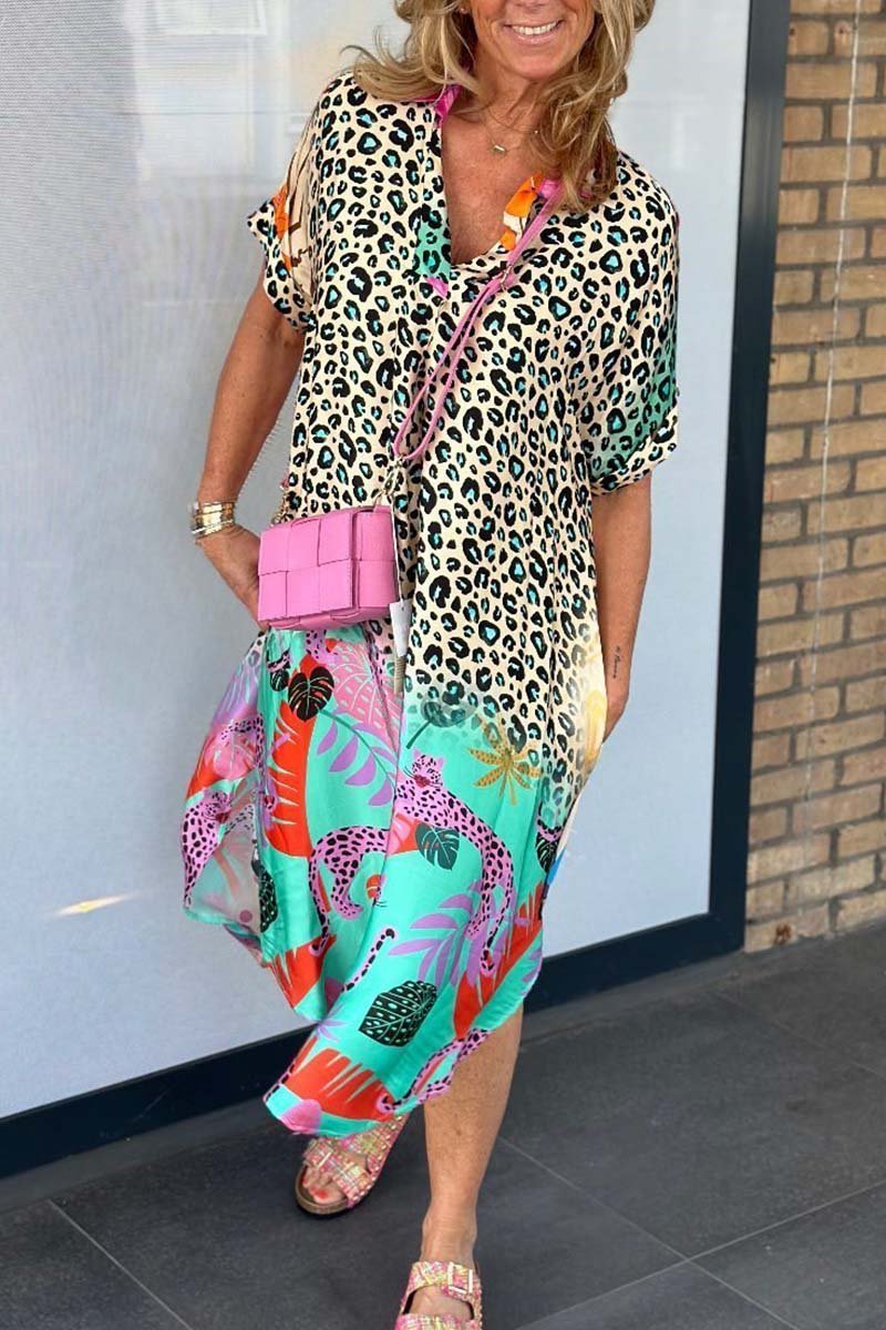 Meagan- Leopardenkleid