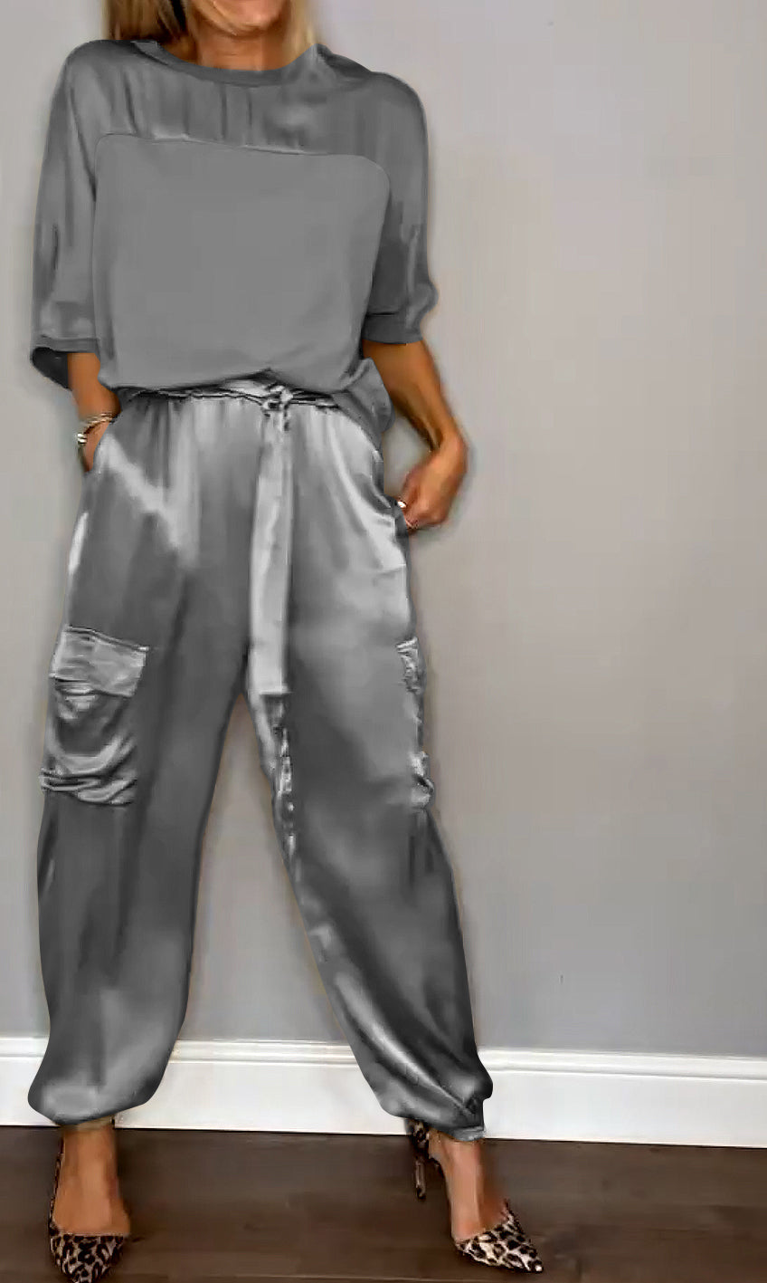 Jacqueline - Satin Set