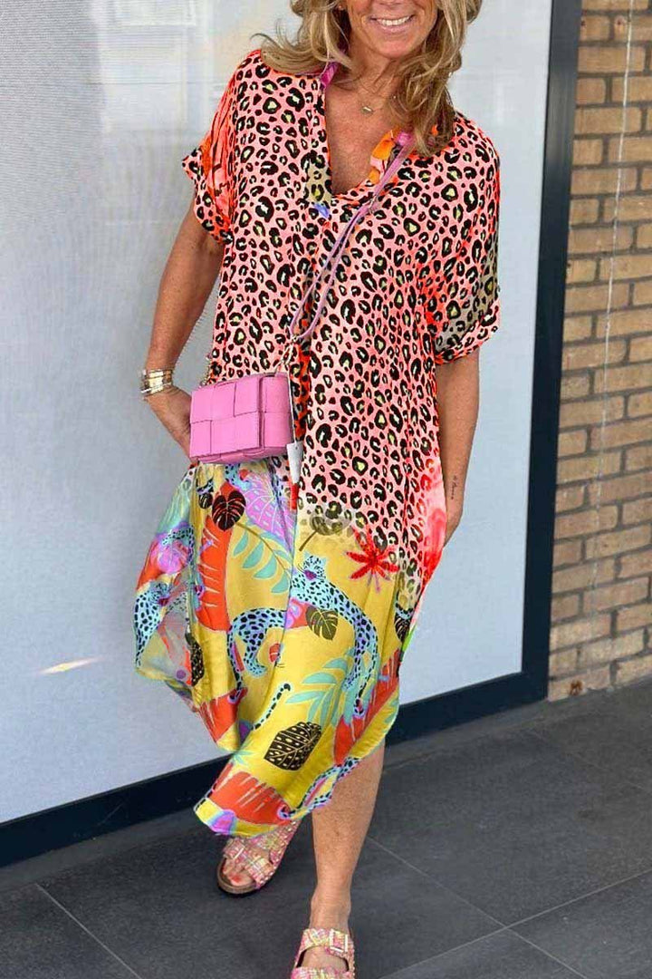 Meagan- Leopardenkleid