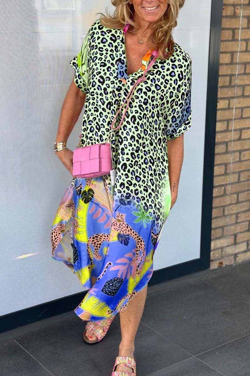 Meagan- Leopardenkleid