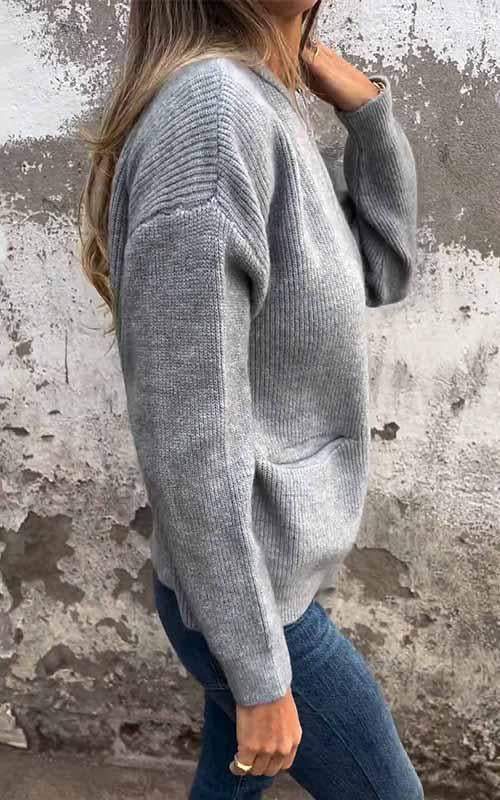 Marcia - Kuschelige ZIp-Strickjacke