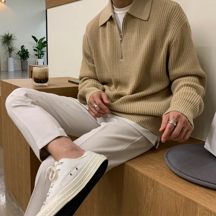 Tristan – Premium-Pullover-Poloshirt für Herren