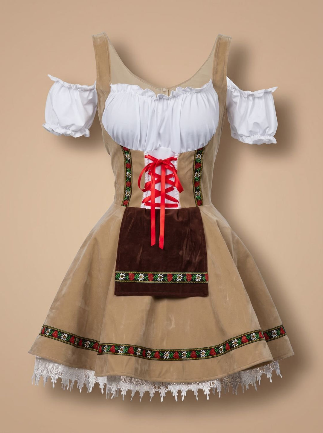 Oktoberfest Paar Kostüm Trachtenset Herren Lederhosen Damen Dirndl