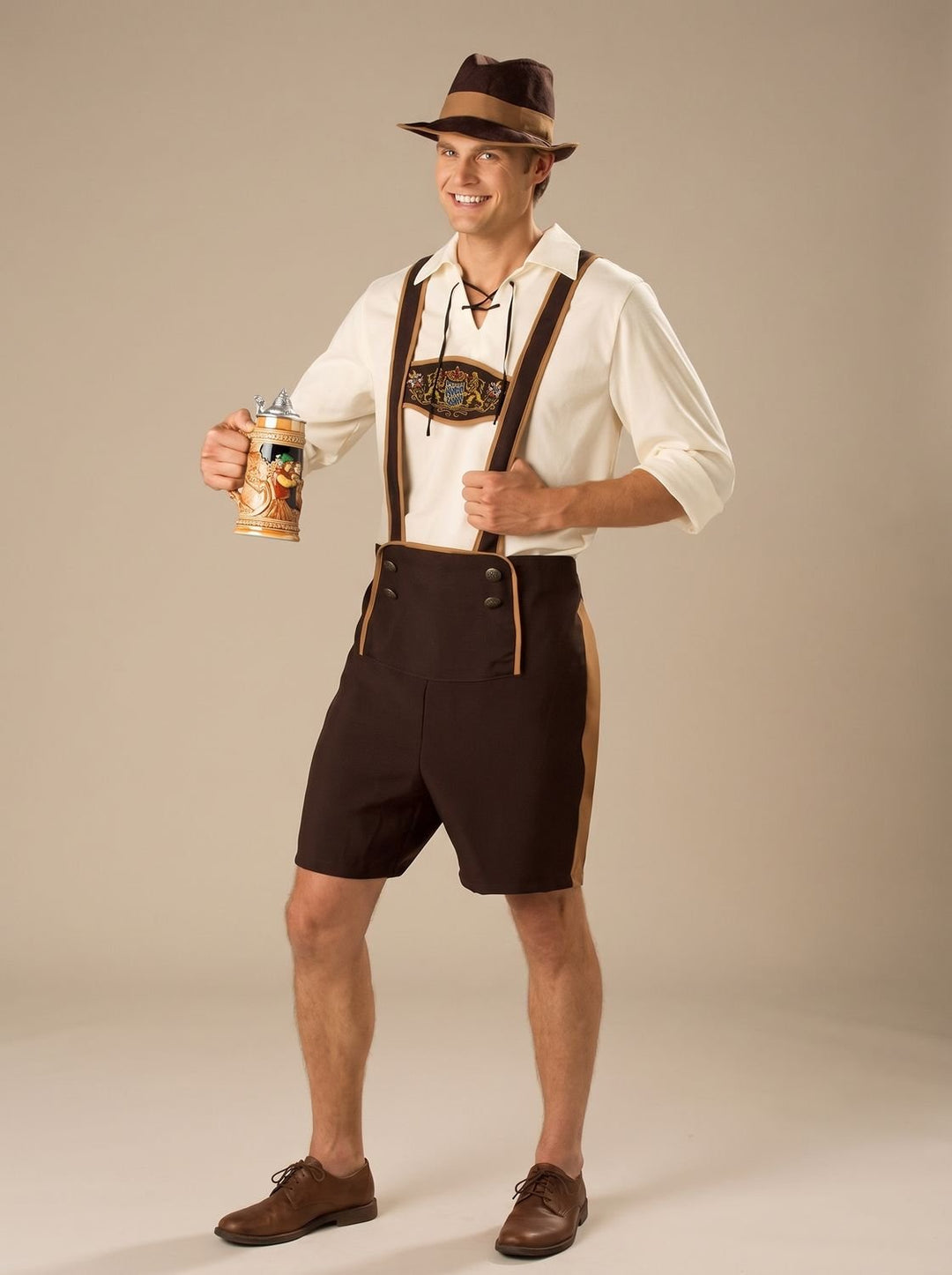 Oktoberfest Paar Kostüm Trachtenset Herren Lederhosen Damen Dirndl