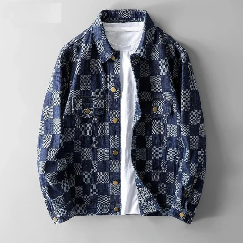 Lucianno - Patchwork-Jeanshemd