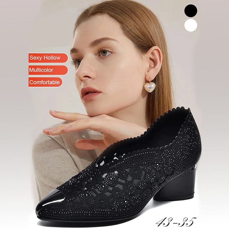 Seren - Hochhackige orthopädische Sandalen