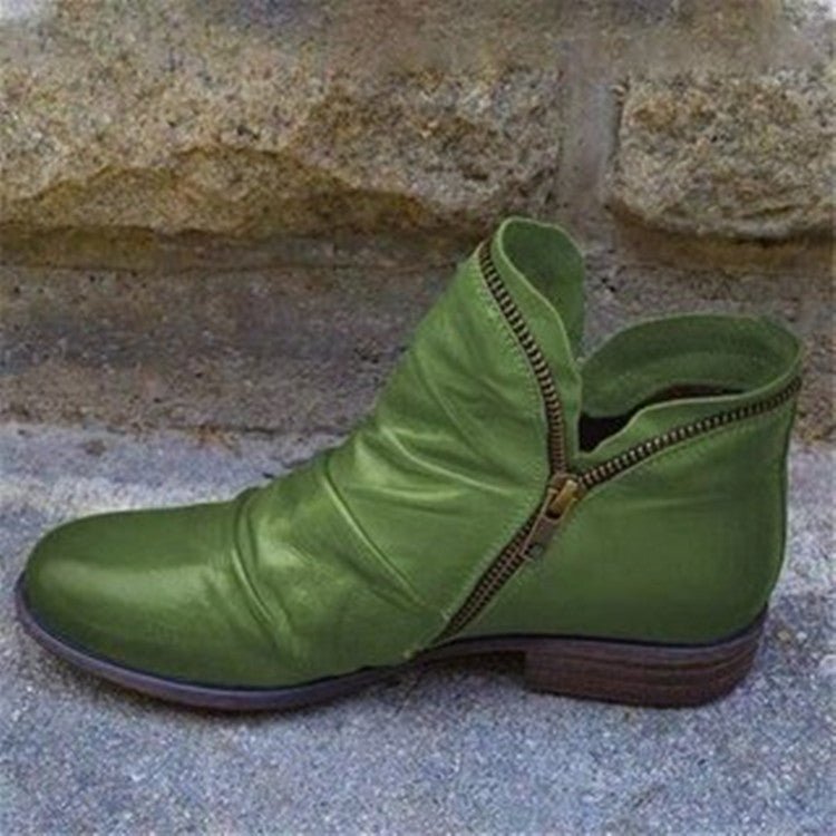Victoria – Lederstiefel mit Reißverschluss