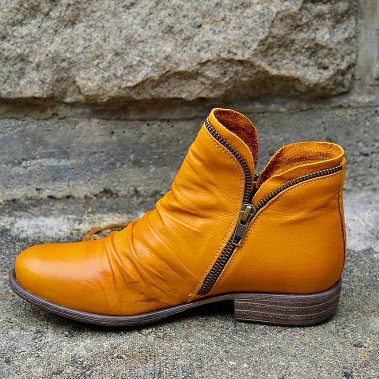 Victoria – Lederstiefel mit Reißverschluss
