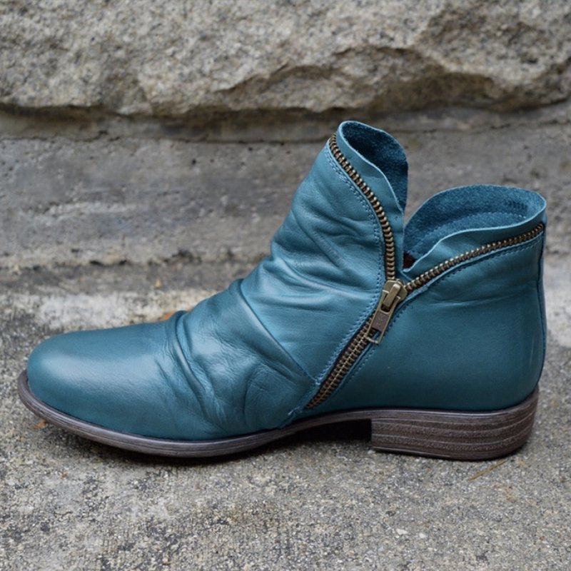 Victoria – Lederstiefel mit Reißverschluss