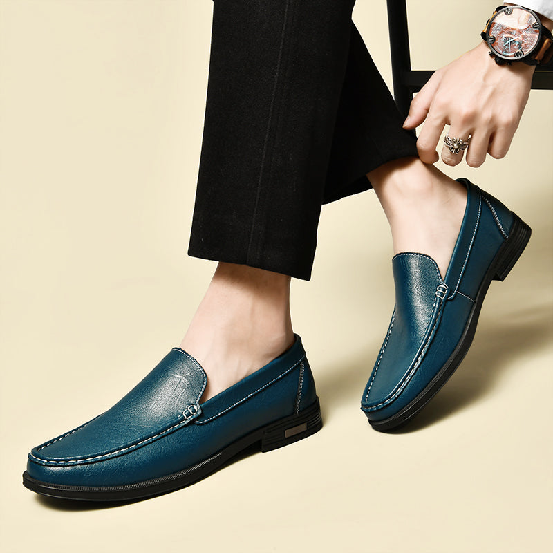 Xander – Glänzende Leder-Loafer